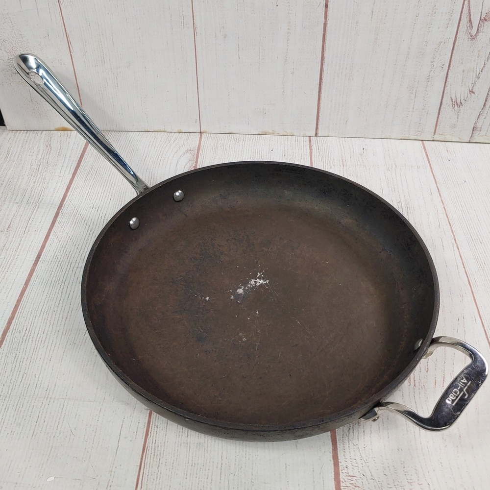 DAMAGED - All-Clad Frying Pan - 12in 30cm Non-Stick Skillet - Stainless Steel